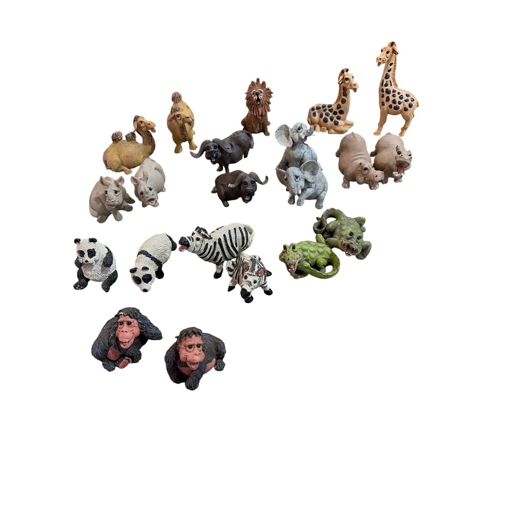 Pete Apsit Animal Figures Noah's Ark Style Educational Mixed Lot Marked AS IS